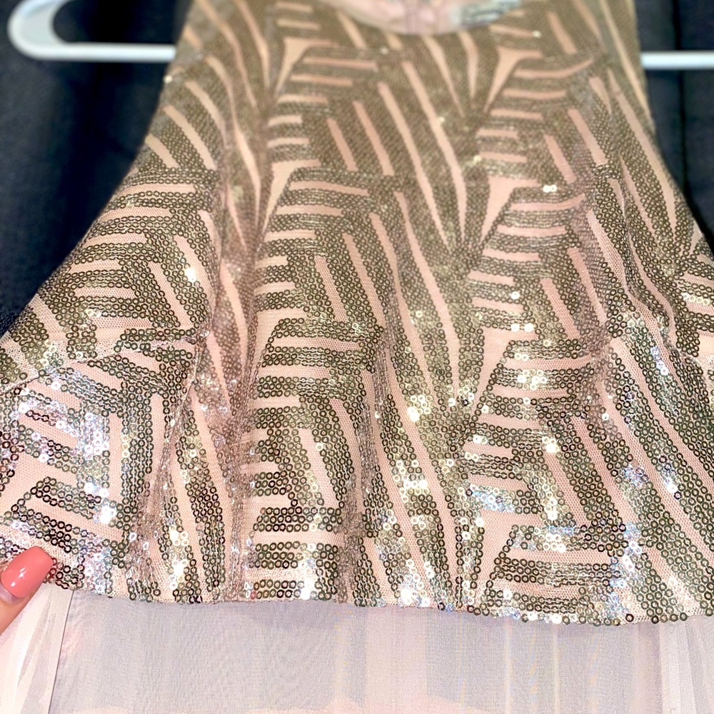 Long pink sheer dress 🤍